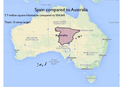 how far is spain to australia
